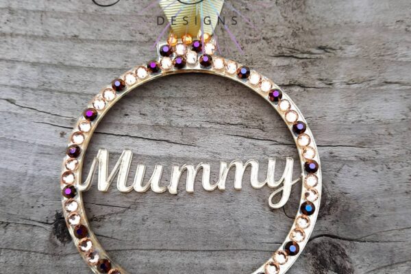 Hanging name bauble