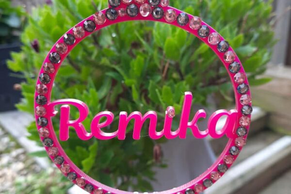 Hanging name bauble